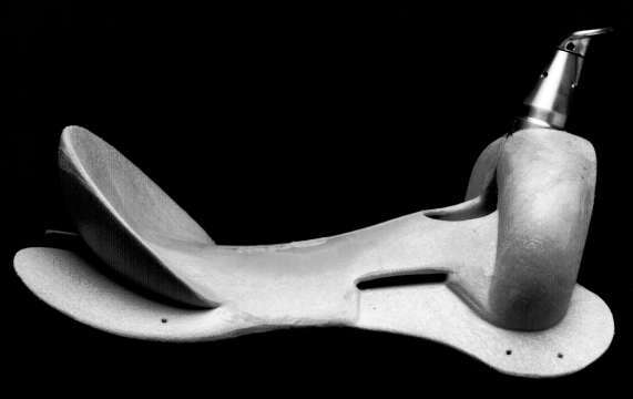 A Western Style Saddle Tree with The Wellep Adjustable Horn